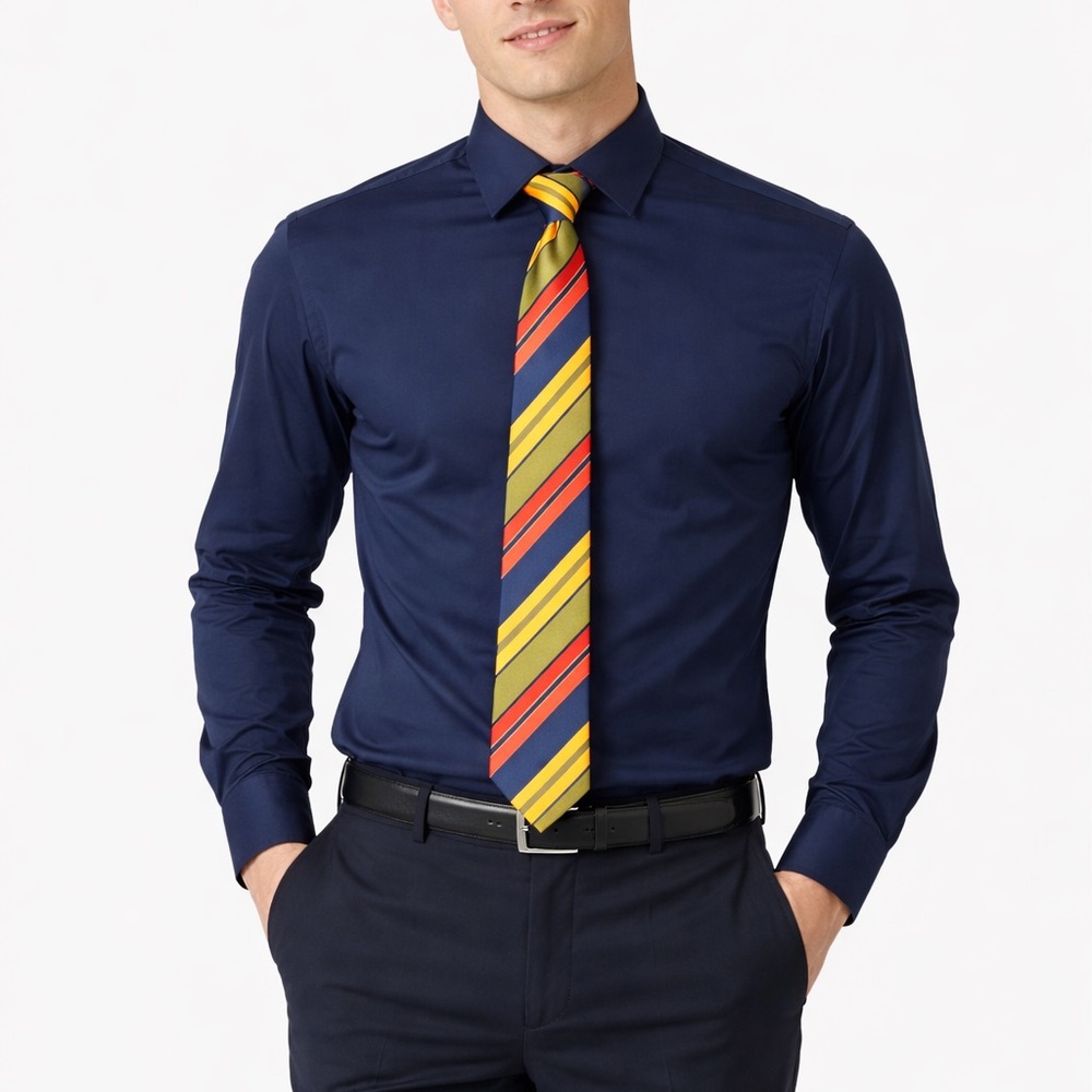 Hemley Striped Multicolor Tie
🔥% bundle of 3, 5, 10, 15 or 20 ties - Picture 2 of 4